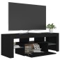 vidaXL TV-Schrank mit LED-Leuchten Schwarz 120x35x40 cm vidaXL TV-Schrank mit LED-Leuchten Schwarz 120x35x40 cm
