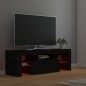 vidaXL TV-Schrank mit LED-Leuchten Schwarz 120x35x40 cm vidaXL TV-Schrank mit LED-Leuchten Schwarz 120x35x40 cm