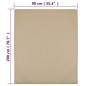 vidaXL Spannbettlaken Jersey Taupe 90x200 cm Baumwolle vidaXL Spannbettlaken Jersey Taupe 90x200 cm Baumwolle