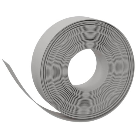 vidaXL Rasenkante Grau 10 m 15 cm Polyethylen