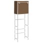 vidaXL Toilettenregal 2 Ablagen Braun 56x30x170 cm Eisen vidaXL Toilettenregal 2 Ablagen Braun 56x30x170 cm Eisen
