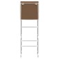 vidaXL Toilettenregal 2 Ablagen Braun 56x30x170 cm Eisen vidaXL Toilettenregal 2 Ablagen Braun 56x30x170 cm Eisen