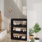 vidaXL Bücherregal/Raumteiler Schwarz 80x30x103 cm Holzwerkstoff vidaXL Bücherregal/Raumteiler Schwarz 80x30x103 cm Holzwerkstoff