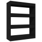 vidaXL Bücherregal/Raumteiler Schwarz 80x30x103 cm Holzwerkstoff vidaXL Bücherregal/Raumteiler Schwarz 80x30x103 cm Holzwerkstoff