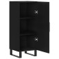 vidaXL Sideboard Schwarz 34,5x34x90 cm Holzwerkstoff vidaXL Sideboard Schwarz 34,5x34x90 cm Holzwerkstoff