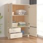 vidaXL Kleiderschrank HAMAR Honigbraun 99x45x137 cm Massivholz Kiefer vidaXL Kleiderschrank HAMAR Honigbraun 99x45x137 cm Massivholz Kiefer