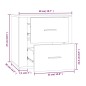vidaXL Wand-Nachttisch Sonoma-Eiche 50x36x47 cm vidaXL Wand-Nachttisch Sonoma-Eiche 50x36x47 cm