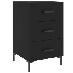vidaXL Nachttisch Schwarz 40x40x66 cm Holzwerkstoff