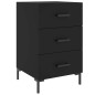 vidaXL Nachttisch Schwarz 40x40x66 cm Holzwerkstoff vidaXL Nachttisch Schwarz 40x40x66 cm Holzwerkstoff