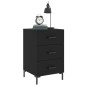 vidaXL Nachttisch Schwarz 40x40x66 cm Holzwerkstoff vidaXL Nachttisch Schwarz 40x40x66 cm Holzwerkstoff