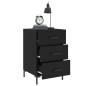 vidaXL Nachttisch Schwarz 40x40x66 cm Holzwerkstoff vidaXL Nachttisch Schwarz 40x40x66 cm Holzwerkstoff