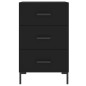 vidaXL Nachttisch Schwarz 40x40x66 cm Holzwerkstoff vidaXL Nachttisch Schwarz 40x40x66 cm Holzwerkstoff