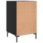 vidaXL Nachttisch Schwarz 40x40x66 cm Holzwerkstoff vidaXL Nachttisch Schwarz 40x40x66 cm Holzwerkstoff