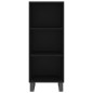 vidaXL Sideboard Schwarz 34,5x32,5x90 cm Holzwerkstoff vidaXL Sideboard Schwarz 34,5x32,5x90 cm Holzwerkstoff