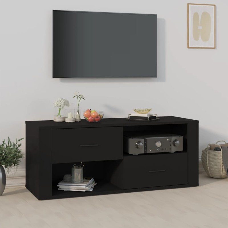 vidaXL TV-Schrank Schwarz 100x35x40 cm Holzwerkstoff vidaXL TV-Schrank Schwarz 100x35x40 cm Holzwerkstoff