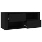 vidaXL TV-Schrank Schwarz 100x35x40 cm Holzwerkstoff vidaXL TV-Schrank Schwarz 100x35x40 cm Holzwerkstoff