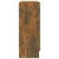 vidaXL Vitrinenschrank Räuchereiche 82,5x30,5x80 cm Holzwerkstoff vidaXL Vitrinenschrank Räuchereiche 82,5x30,5x80 cm Holzwerkstoff
