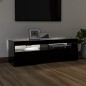 vidaXL TV-Schrank mit LED-Leuchten Schwarz 120x35x40 cm vidaXL TV-Schrank mit LED-Leuchten Schwarz 120x35x40 cm
