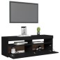 vidaXL TV-Schrank mit LED-Leuchten Schwarz 120x35x40 cm vidaXL TV-Schrank mit LED-Leuchten Schwarz 120x35x40 cm