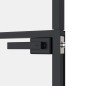 vidaXL Innentür Schwarz 83x201,5 cm Hartglas & Aluminium Schlank vidaXL Innentür Schwarz 83x201,5 cm Hartglas & Aluminium Schlank