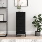 vidaXL Sideboard Schwarz 34,5x34x90 cm Holzwerkstoff vidaXL Sideboard Schwarz 34,5x34x90 cm Holzwerkstoff