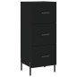 vidaXL Sideboard Schwarz 34,5x34x90 cm Holzwerkstoff vidaXL Sideboard Schwarz 34,5x34x90 cm Holzwerkstoff