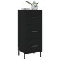 vidaXL Sideboard Schwarz 34,5x34x90 cm Holzwerkstoff vidaXL Sideboard Schwarz 34,5x34x90 cm Holzwerkstoff