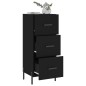 vidaXL Sideboard Schwarz 34,5x34x90 cm Holzwerkstoff vidaXL Sideboard Schwarz 34,5x34x90 cm Holzwerkstoff