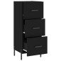 vidaXL Sideboard Schwarz 34,5x34x90 cm Holzwerkstoff vidaXL Sideboard Schwarz 34,5x34x90 cm Holzwerkstoff