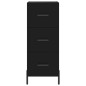 vidaXL Sideboard Schwarz 34,5x34x90 cm Holzwerkstoff vidaXL Sideboard Schwarz 34,5x34x90 cm Holzwerkstoff