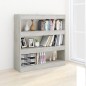 vidaXL Bücherregal/Raumteiler Betongrau 100x30x103 cm vidaXL Bücherregal/Raumteiler Betongrau 100x30x103 cm