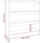 vidaXL Bücherregal/Raumteiler Betongrau 100x30x103 cm vidaXL Bücherregal/Raumteiler Betongrau 100x30x103 cm
