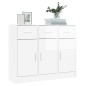 vidaXL Sideboard Hochglanz-Weiß 91x28x75 cm Holzwerkstoff vidaXL Sideboard Hochglanz-Weiß 91x28x75 cm Holzwerkstoff