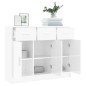 vidaXL Sideboard Hochglanz-Weiß 91x28x75 cm Holzwerkstoff vidaXL Sideboard Hochglanz-Weiß 91x28x75 cm Holzwerkstoff