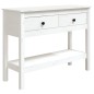 vidaXL Konsolentisch Weiß 100x35x75 cm Massivholz Kiefer vidaXL Konsolentisch Weiß 100x35x75 cm Massivholz Kiefer