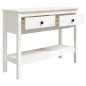 vidaXL Konsolentisch Weiß 100x35x75 cm Massivholz Kiefer vidaXL Konsolentisch Weiß 100x35x75 cm Massivholz Kiefer