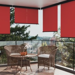 vidaXL Balkon-Seitenmarkise 160 × 250 cm Rot