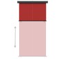 vidaXL Balkon-Seitenmarkise 160 × 250 cm Rot vidaXL Balkon-Seitenmarkise 160 × 250 cm Rot