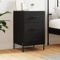vidaXL Nachttisch Schwarz 40x40x66 cm Holzwerkstoff vidaXL Nachttisch Schwarz 40x40x66 cm Holzwerkstoff