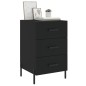 vidaXL Nachttisch Schwarz 40x40x66 cm Holzwerkstoff vidaXL Nachttisch Schwarz 40x40x66 cm Holzwerkstoff