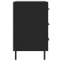 vidaXL Nachttisch Schwarz 40x40x66 cm Holzwerkstoff vidaXL Nachttisch Schwarz 40x40x66 cm Holzwerkstoff