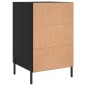 vidaXL Nachttisch Schwarz 40x40x66 cm Holzwerkstoff vidaXL Nachttisch Schwarz 40x40x66 cm Holzwerkstoff