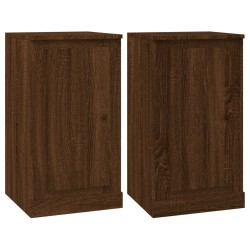 vidaXL Sideboards 2 Stk. Braun Eichen-Optik 37,5x35,5x67,5 cm