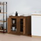 vidaXL Sideboards 2 Stk. Braun Eichen-Optik 37,5x35,5x67,5 cm vidaXL Sideboards 2 Stk. Braun Eichen-Optik 37,5x35,5x67,5 cm