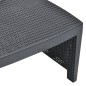 vidaXL 3-tlg. Garten-Lounge-Set Kunststoff Anthrazit vidaXL 3-tlg. Garten-Lounge-Set Kunststoff Anthrazit