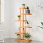 vidaXL Blumenständer 75x25x140,5 cm Massivholz Tanne