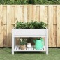 vidaXL Hochbeet Weiß 110x45x79 cm Polypropylen vidaXL Hochbeet Weiß 110x45x79 cm Polypropylen