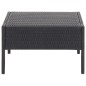 5-tlg. Garten-Sofagarnitur mit Auflagen Poly Rattan Schwarz 5-tlg. Garten-Sofagarnitur mit Auflagen Poly Rattan Schwarz