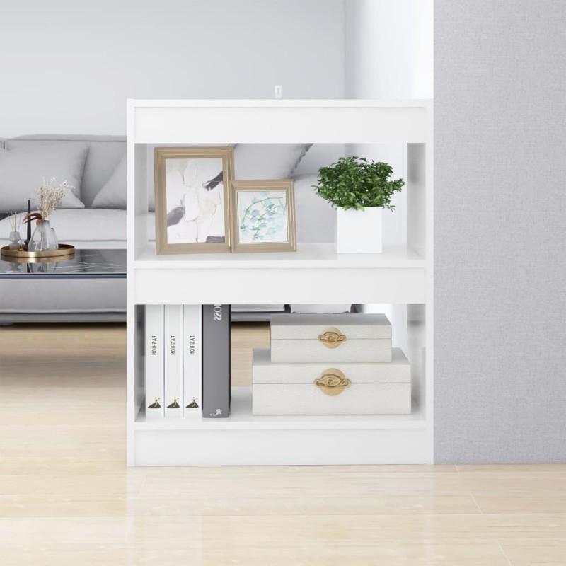 vidaXL Bücherregal/Raumteiler Hochglanz-Weiß 60x30x72 cm vidaXL Bücherregal/Raumteiler Hochglanz-Weiß 60x30x72 cm