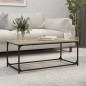 vidaXL Couchtisch Sonoma Eiche 102x50x40 cm Holzwerkstoff und Eisen vidaXL Couchtisch Sonoma Eiche 102x50x40 cm Holzwerkstoff und Eisen